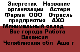 Энергетик › Название организации ­ Астери-Фарма, ООО › Отрасль предприятия ­ АХО › Минимальный оклад ­ 1 - Все города Работа » Вакансии   . Челябинская обл.,Аша г.